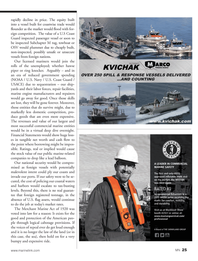 Marine News Magazine, page 25,  Oct 2013