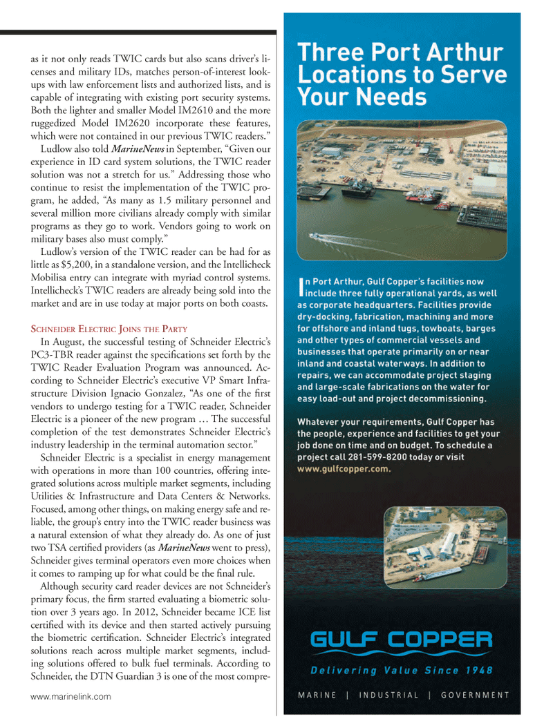 Marine News Magazine, page 29,  Oct 2013