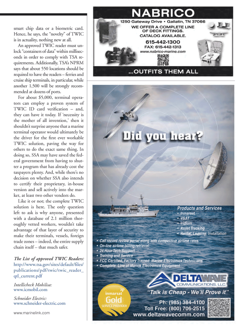 Marine News Magazine, page 31,  Oct 2013