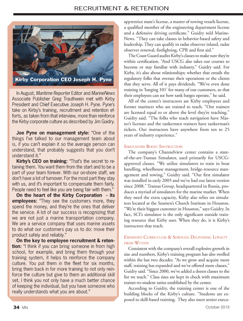 Marine News Magazine, page 34,  Oct 2013