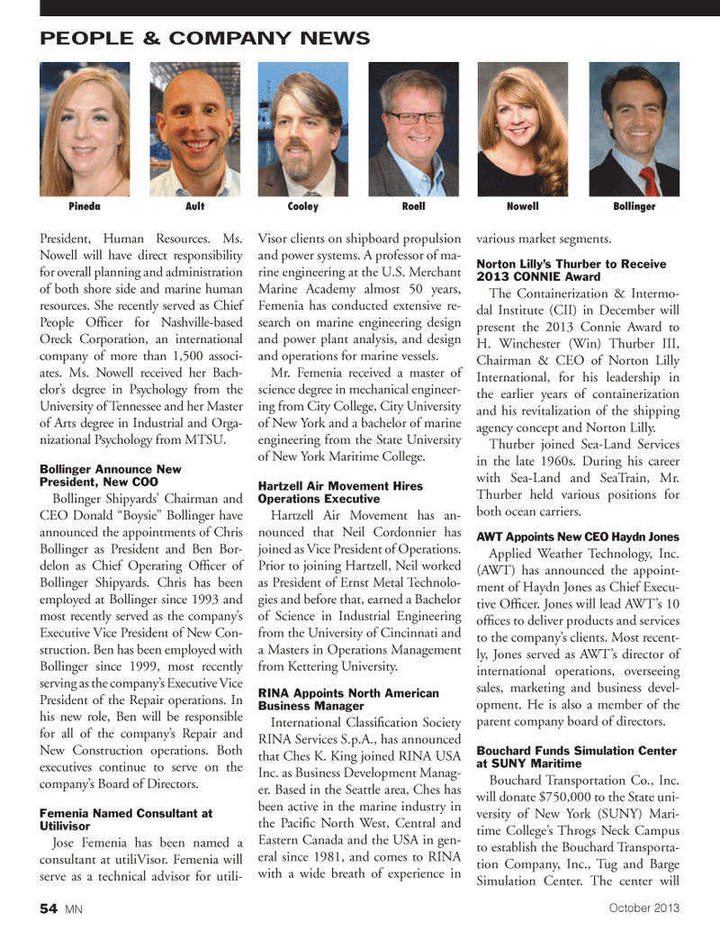 Marine News Magazine, page 54,  Oct 2013