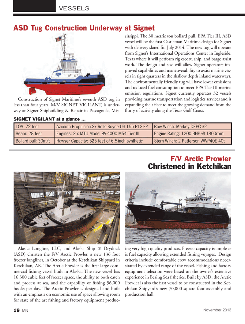 Marine News Magazine, page 18,  Nov 2013