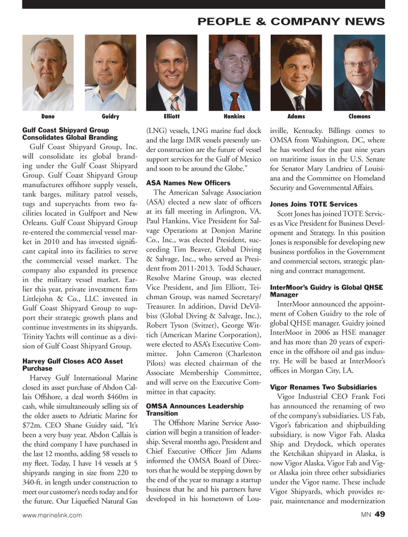 Marine News Magazine, page 49,  Nov 2013