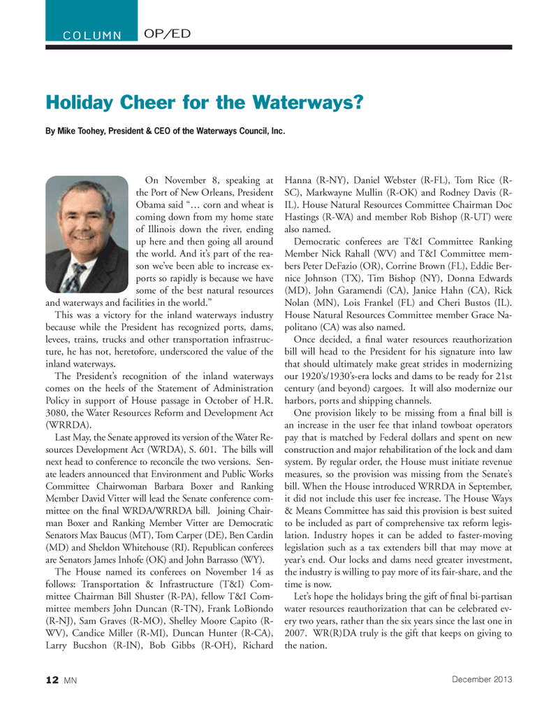Marine News Magazine, page 12,  Dec 2013