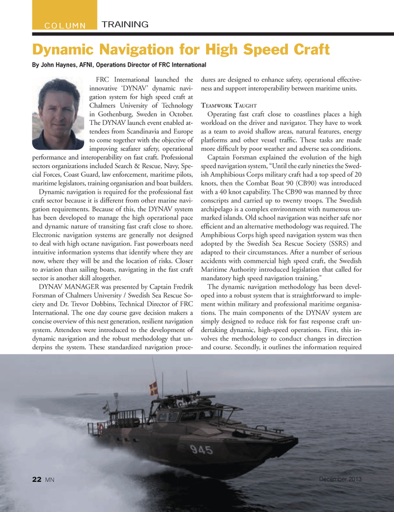 Marine News Magazine, page 22,  Dec 2013