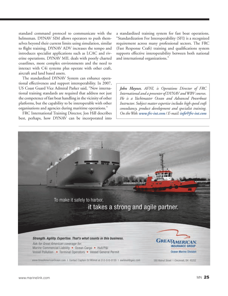 Marine News Magazine, page 25,  Dec 2013