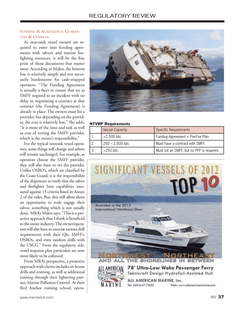Marine News Magazine, page 37,  Dec 2013