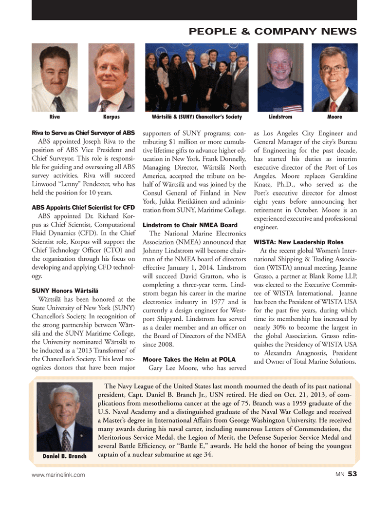 Marine News Magazine, page 53,  Dec 2013