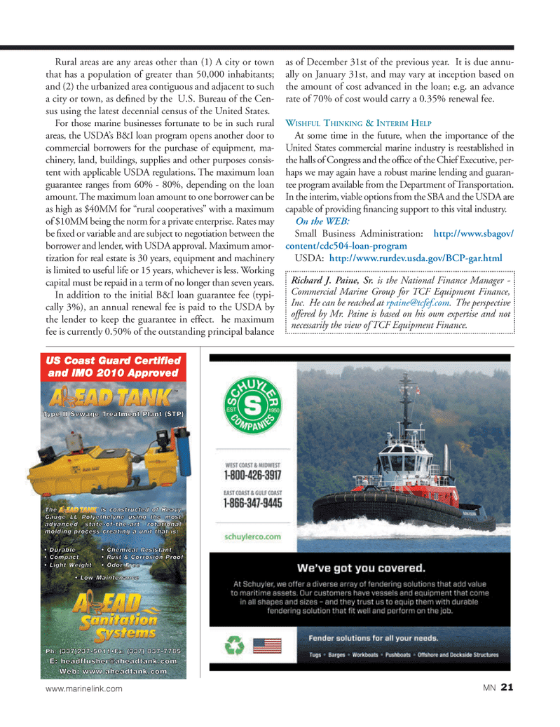 Marine News Magazine, page 21,  Jan 2014