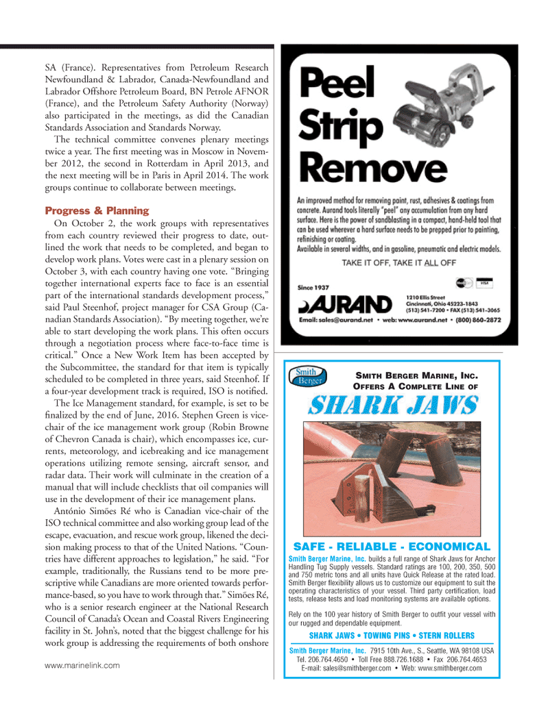 Marine News Magazine, page 29,  Jan 2014