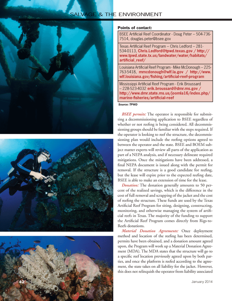 Marine News Magazine, page 42,  Jan 2014