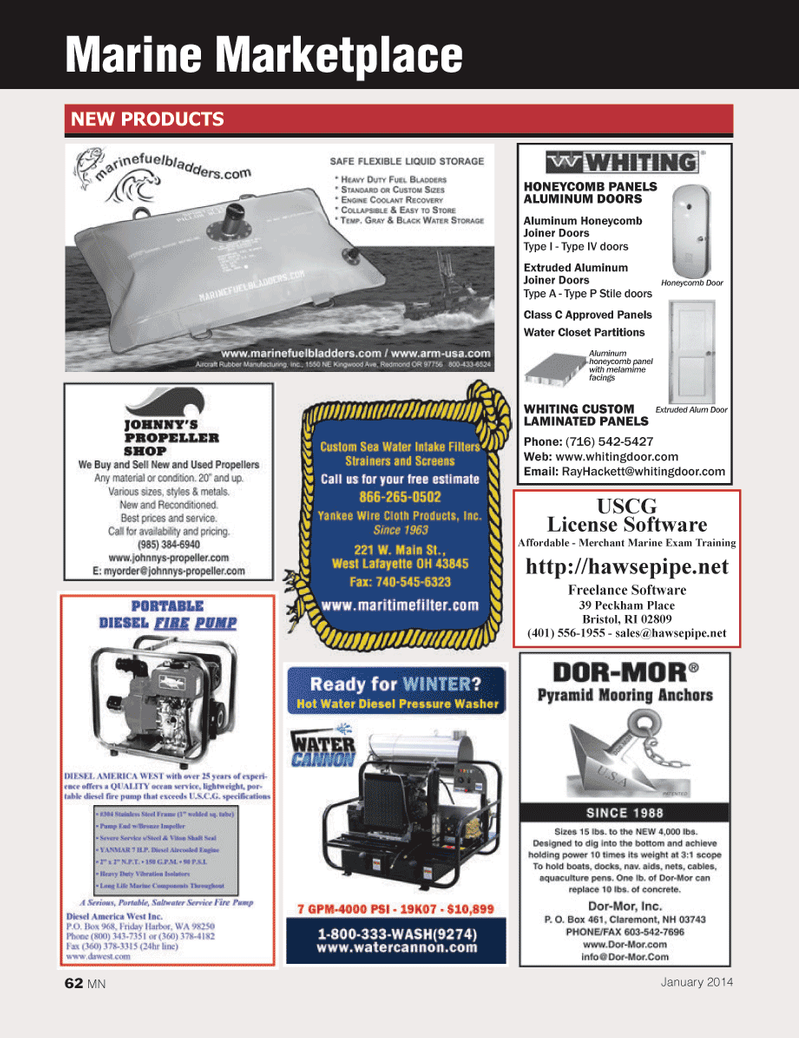 Marine News Magazine, page 62,  Jan 2014