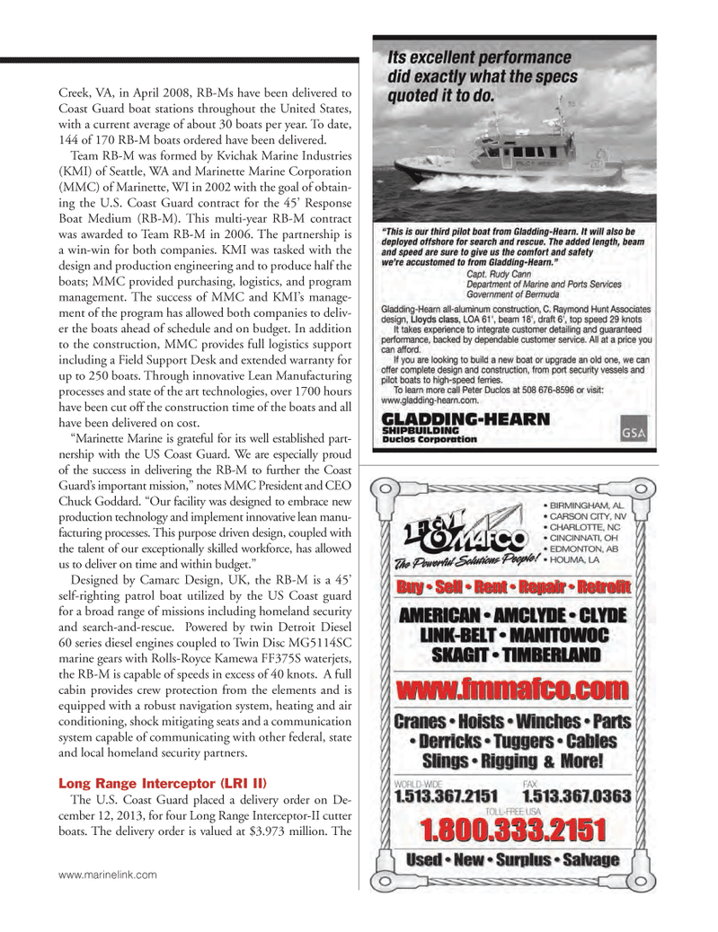 Marine News Magazine, page 33,  Feb 2014
