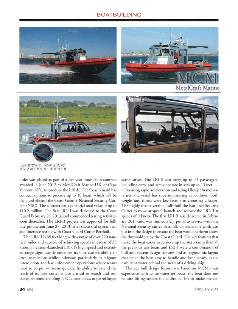 Marine News Magazine, page 34,  Feb 2014