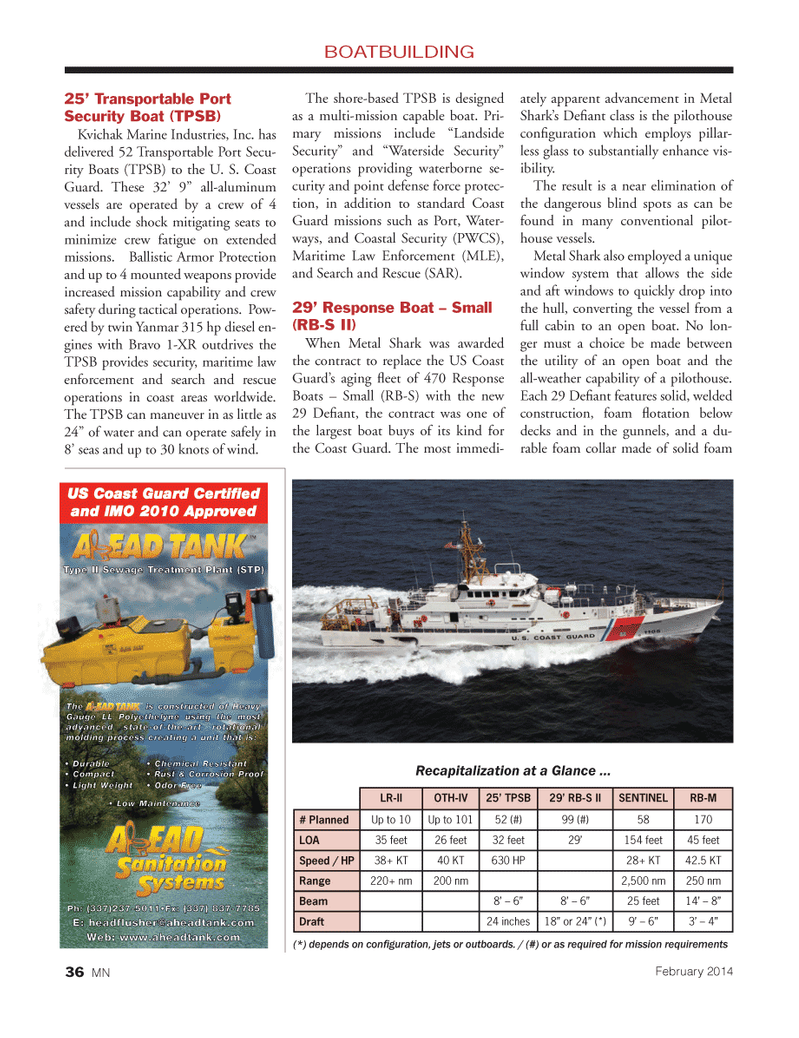 Marine News Magazine, page 36,  Feb 2014