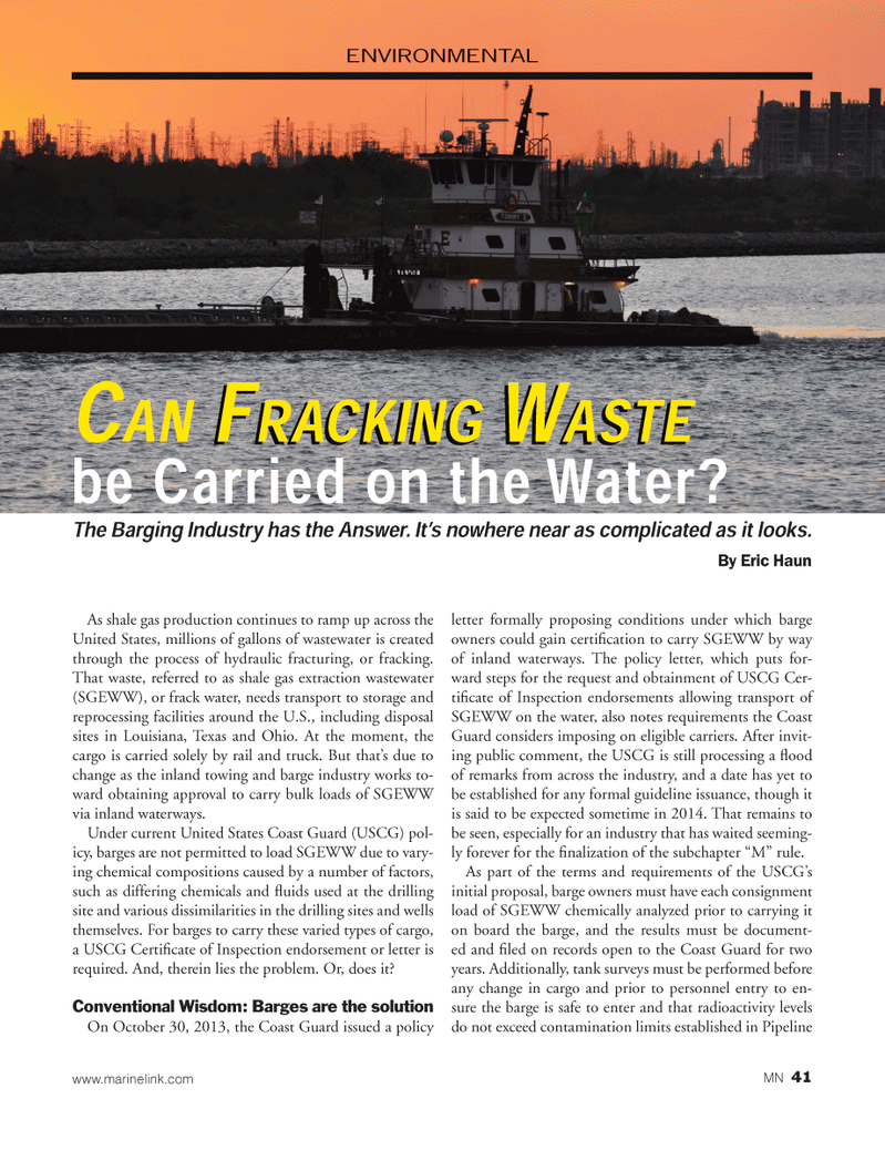 Marine News Magazine, page 41,  Feb 2014