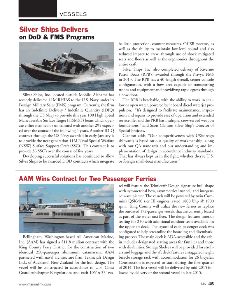Marine News Magazine, page 45,  Feb 2014