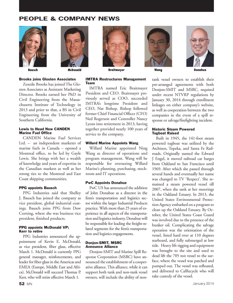 Marine News Magazine, page 52,  Feb 2014