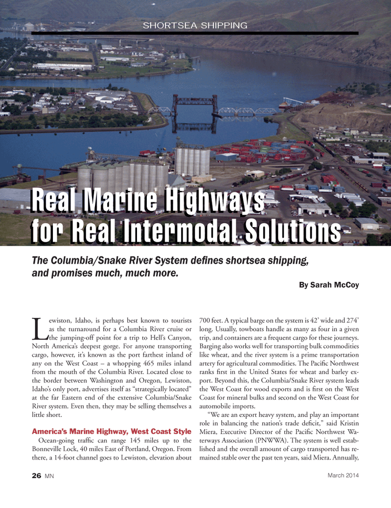 Marine News Magazine, page 26,  Mar 2014