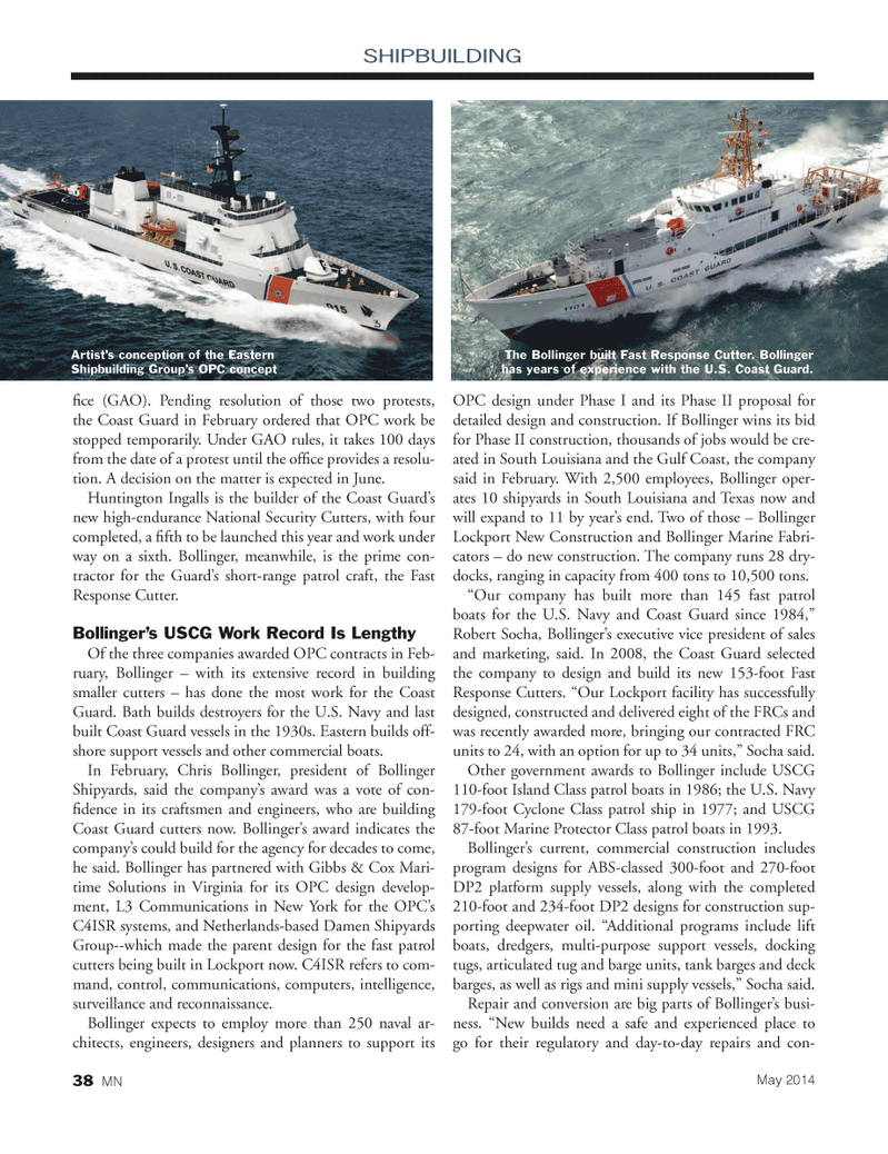 Marine News Magazine, page 38,  May 2014