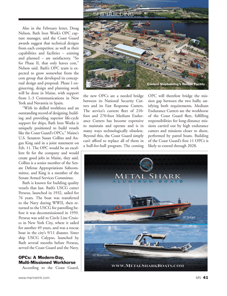 Marine News Magazine, page 41,  May 2014