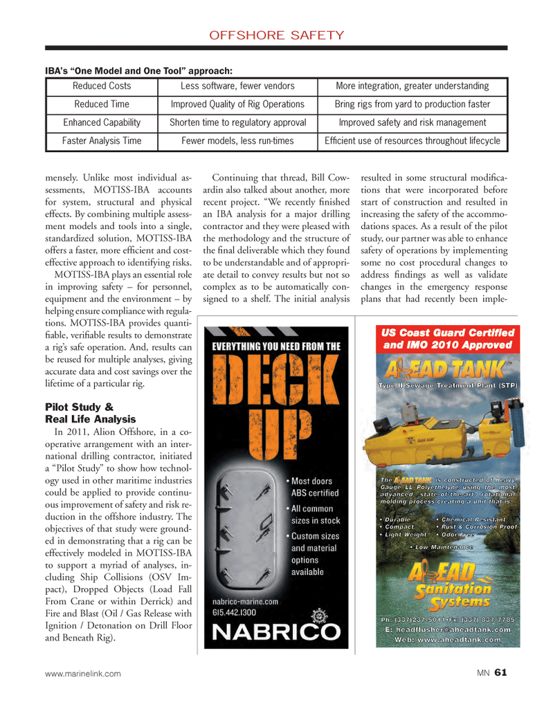 Marine News Magazine, page 61,  May 2014