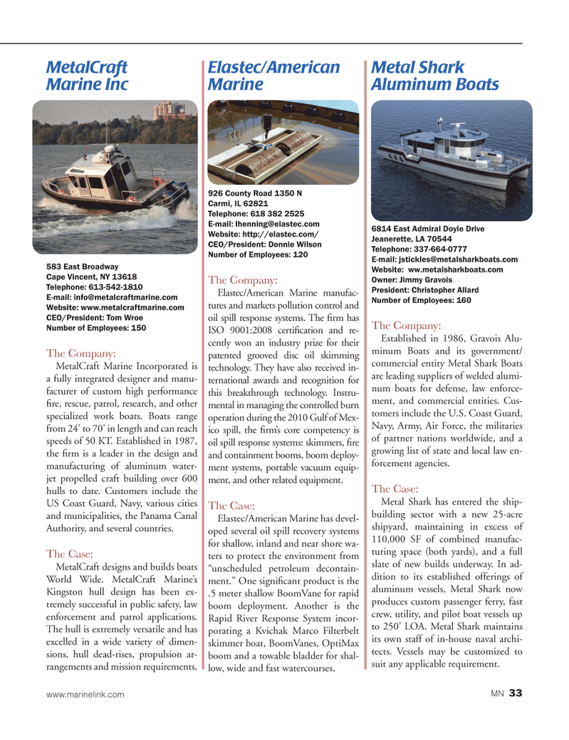 Marine News Magazine, page 33,  Aug 2014