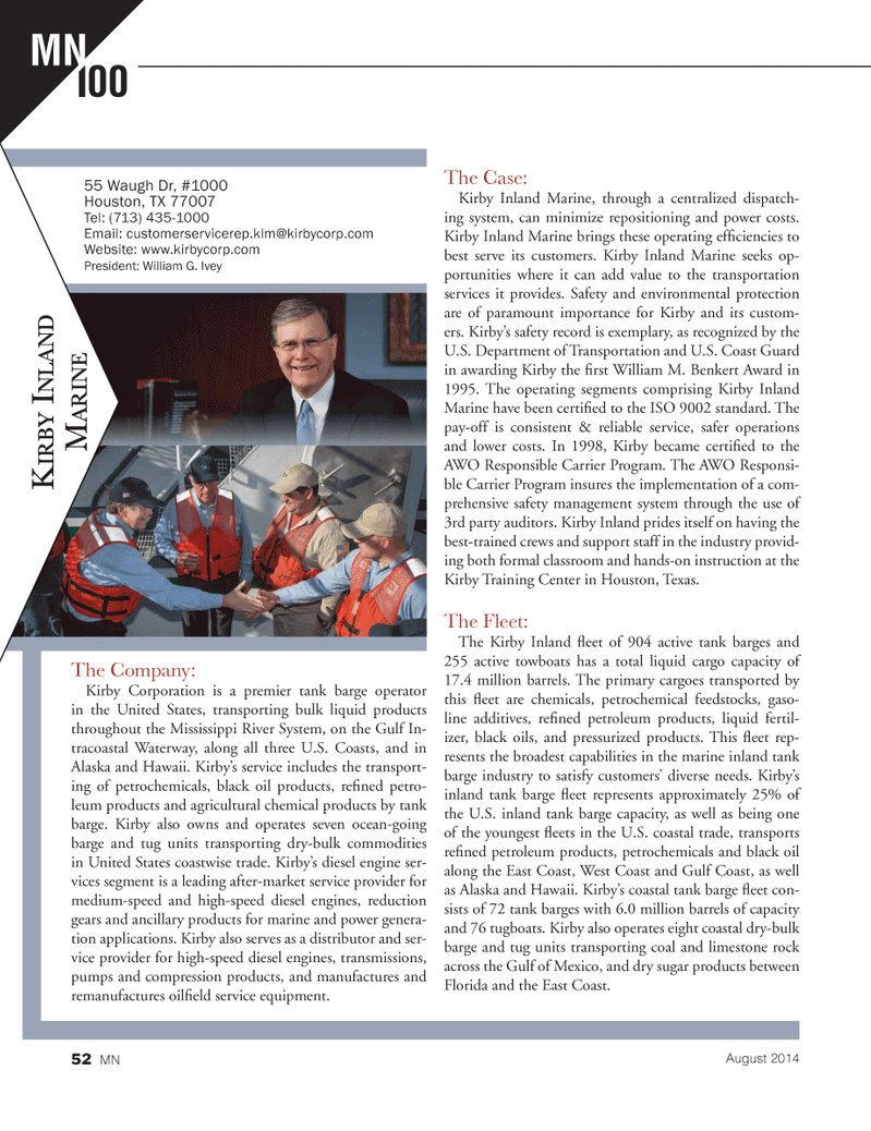 Marine News Magazine, page 52,  Aug 2014