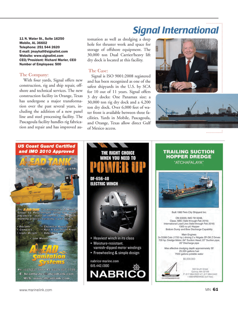 Marine News Magazine, page 61,  Aug 2014