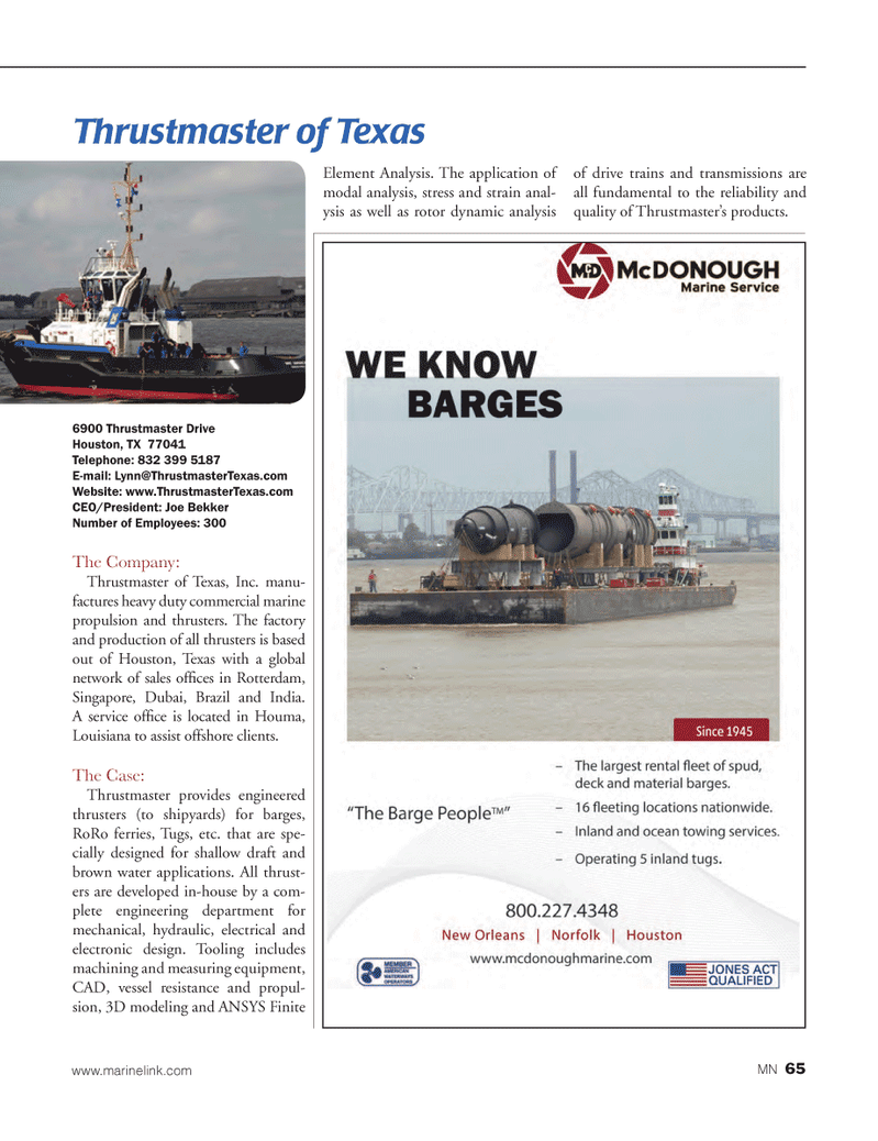 Marine News Magazine, page 65,  Aug 2014