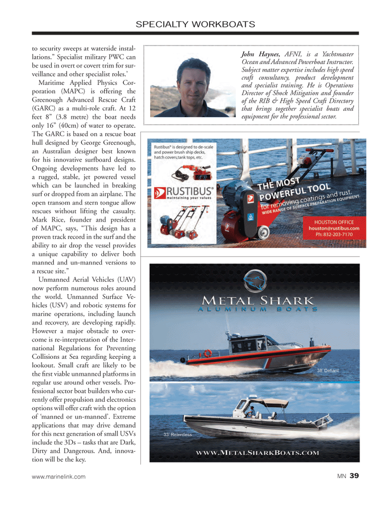 Marine News Magazine, page 39,  Oct 2014