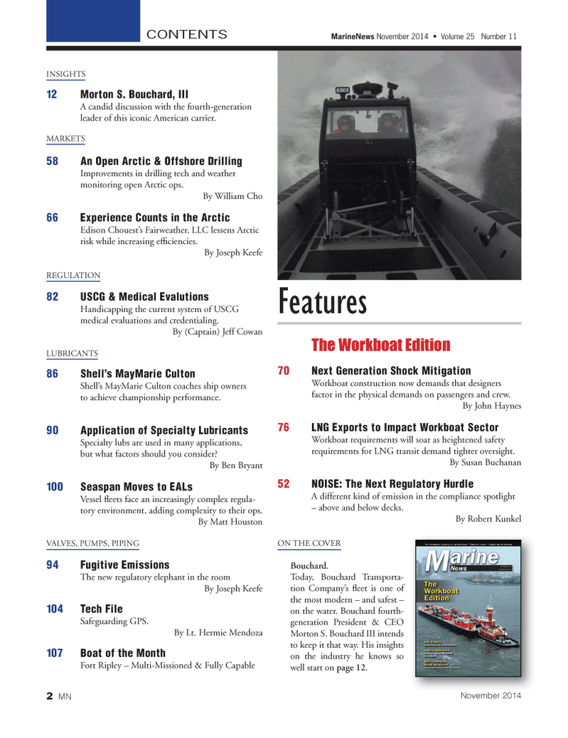 Marine News Magazine, page 2,  Nov 2014