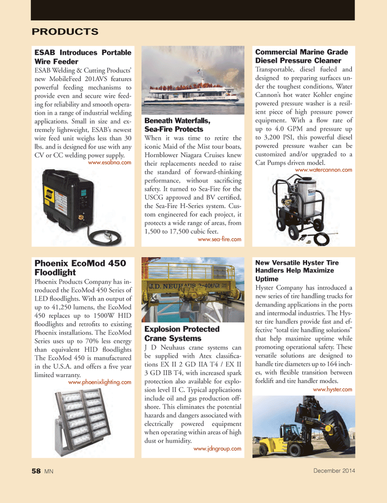 Marine News Magazine, page 58,  Dec 2014