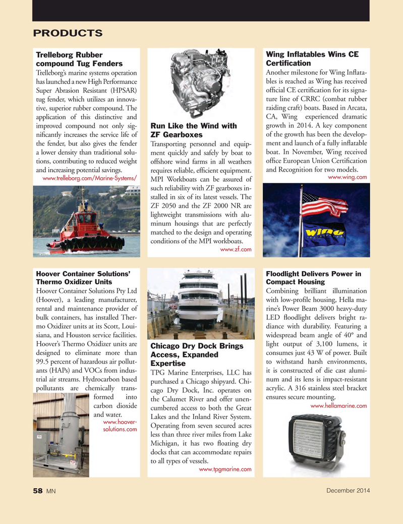 Marine News Magazine, page 58,  Jan 2015