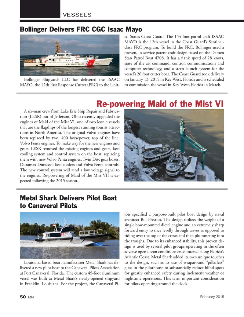 Marine News Magazine, page 50,  Feb 2015