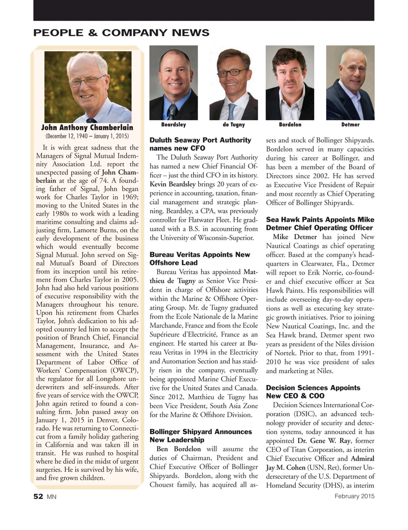 Marine News Magazine, page 52,  Feb 2015