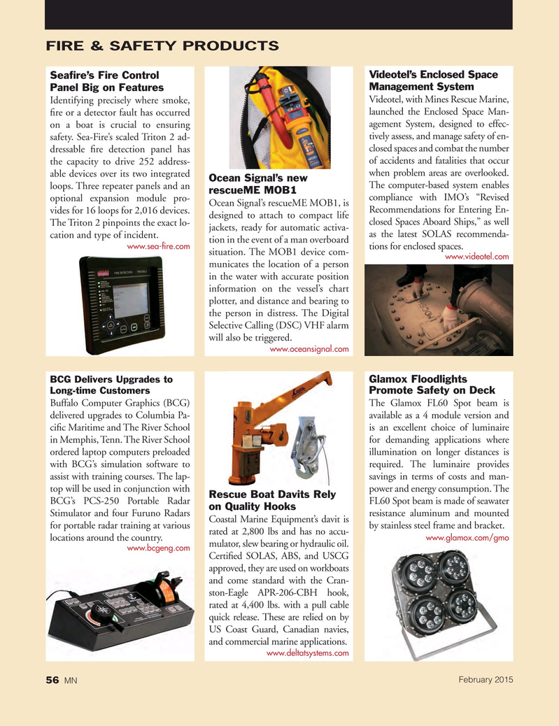 Marine News Magazine, page 56,  Feb 2015