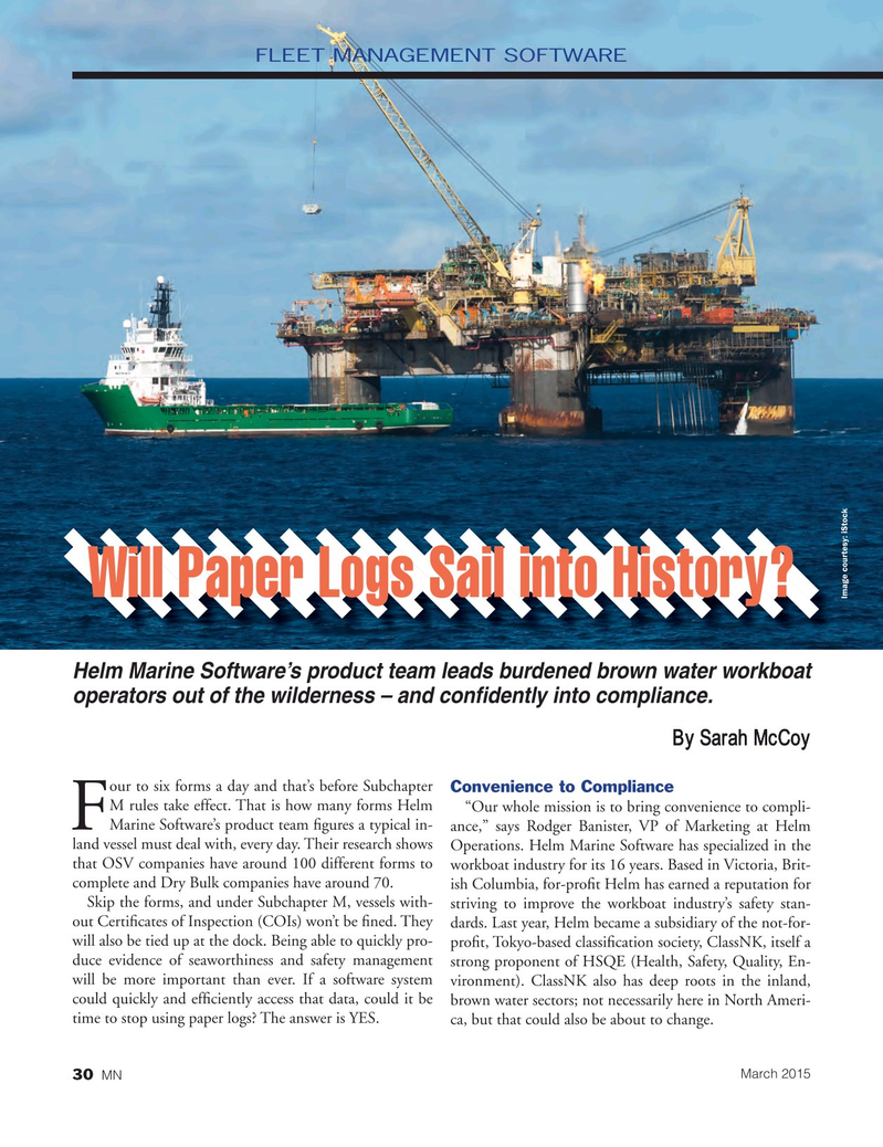 Marine News Magazine, page 30,  Mar 2015