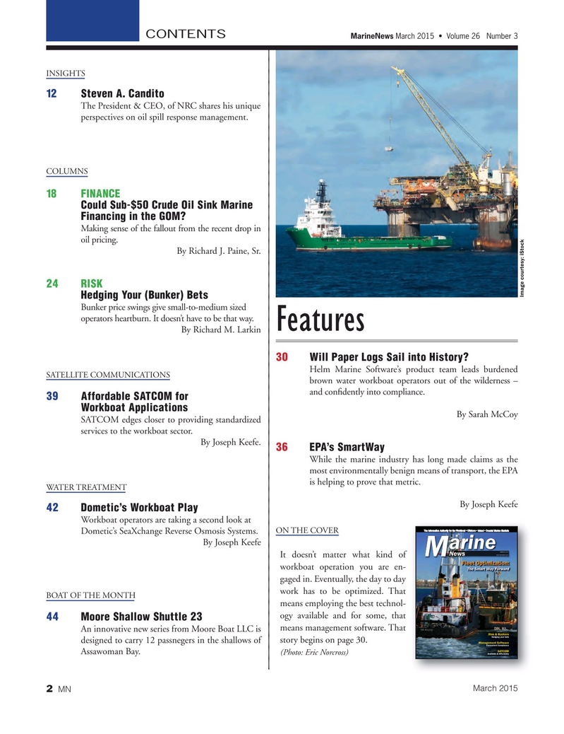 Marine News Magazine, page 2,  Mar 2015