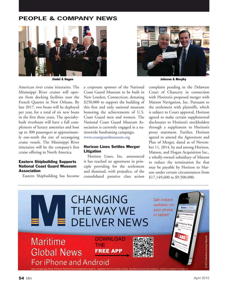 Marine News Magazine, page 54,  Apr 2015