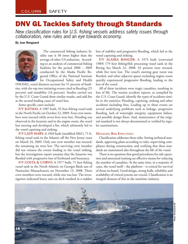 Marine News Magazine, page 18,  May 2015