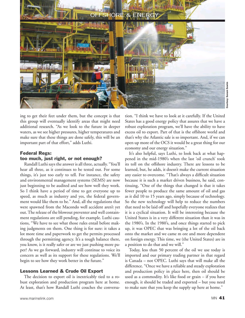 Marine News Magazine, page 41,  May 2015
