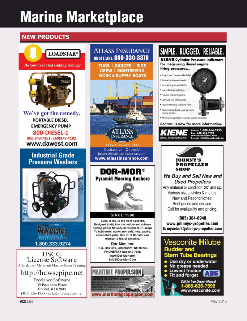 Marine News Magazine, page 62,  May 2015