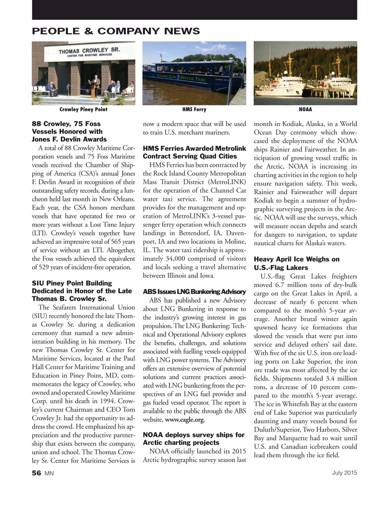 Marine News Magazine, page 56,  Jul 2015