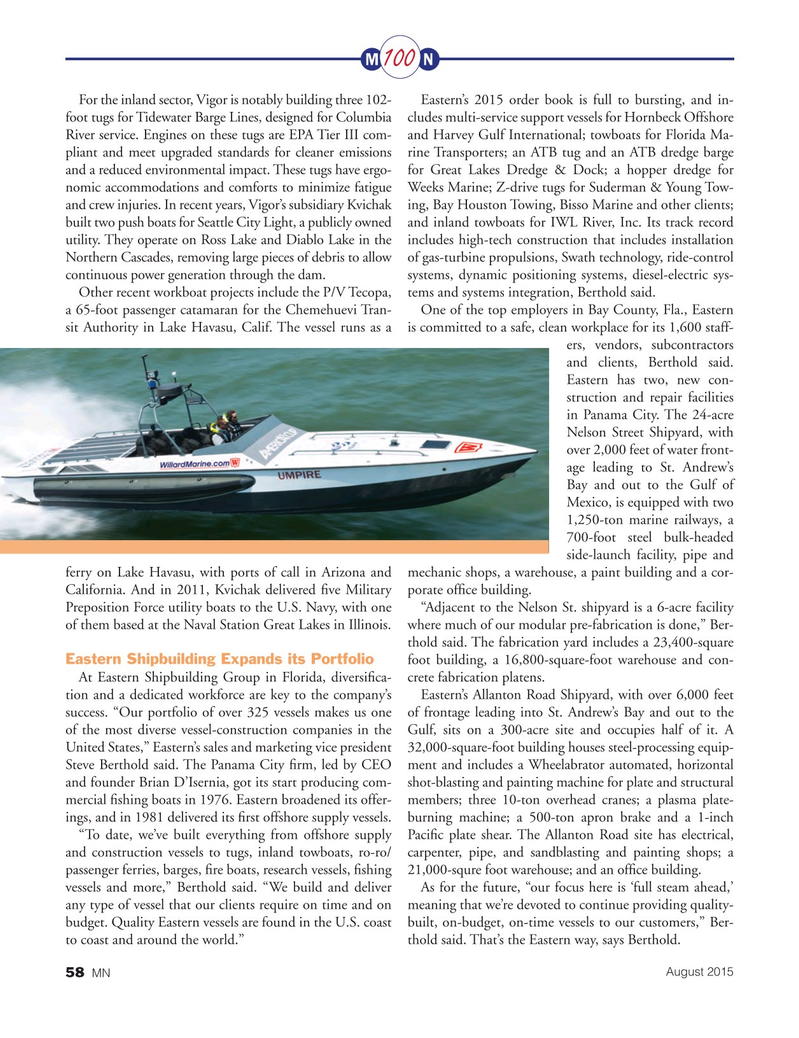 Marine News Magazine, page 58,  Aug 2015