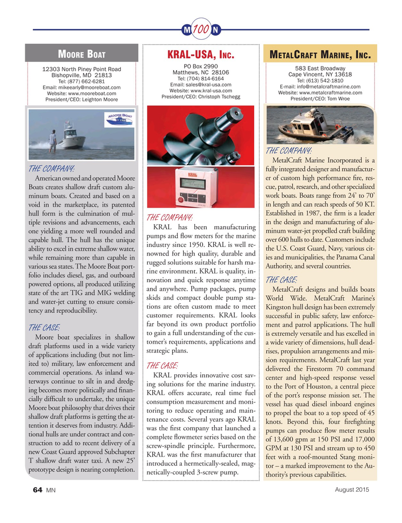 Marine News Magazine, page 64,  Aug 2015