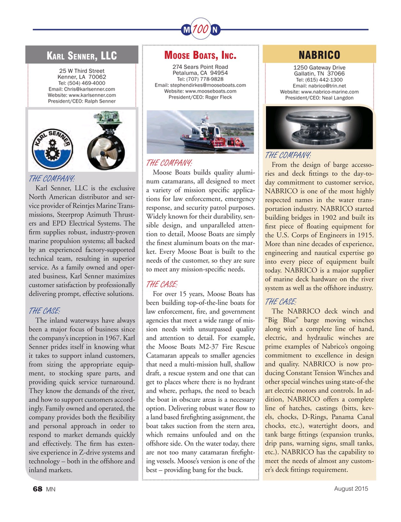 Marine News Magazine, page 68,  Aug 2015