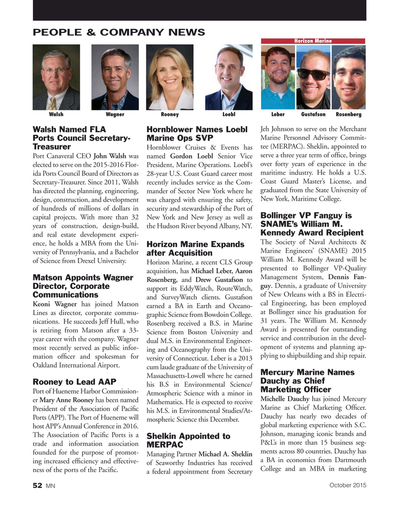 Marine News Magazine, page 52,  Oct 2015