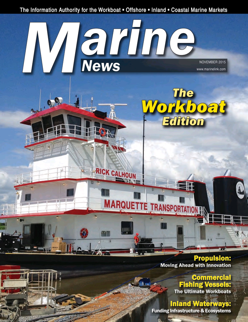Marine News Magazine Cover Nov 2015 - Workboat Annual