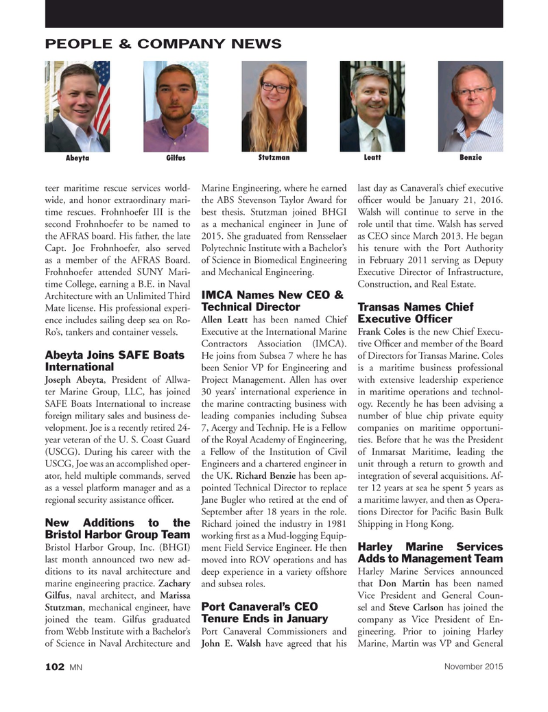 Marine News Magazine, page 102,  Nov 2015